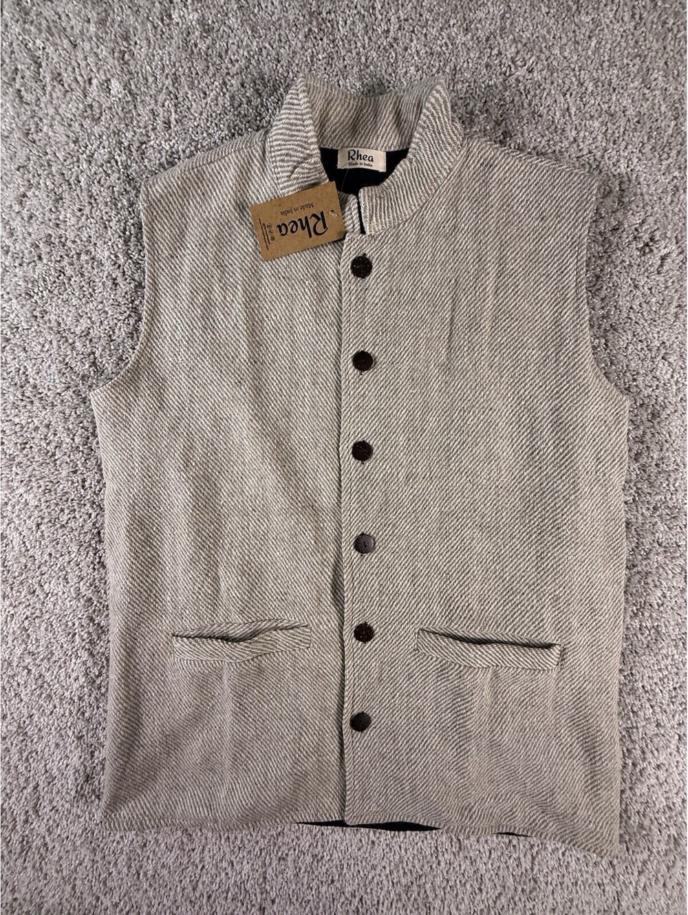 NWT Rhea 100% Wool Vest Fully Lined OSFM